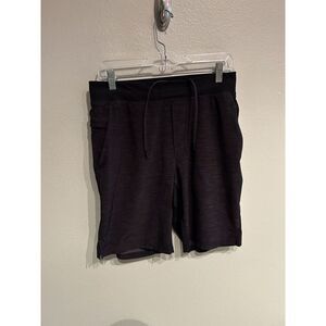Lululemon Mens Medium THE Short 9” Linerless Black Atheltic